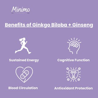 Ginkgo Biloba + Ginseng, 60 ct.