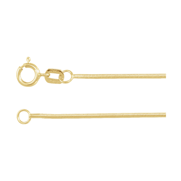 Fil de Soie 1 mm gold snake chain