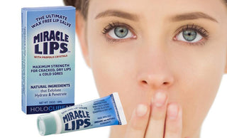 Miracle Lips Salve for Dry, Cracked, Sunburned Lips & Cold Sores