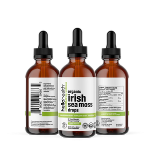 Organic Sea Moss, Organic Bladderwrack, Organic Burdock drops