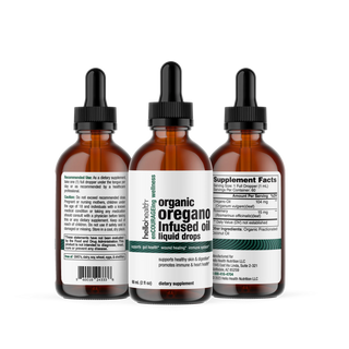 Organic Oregano Infused Oil Liquid Drops