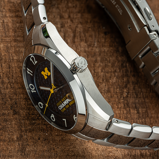 Michigan 2023 National Champions CFP Timepiece - Kairos II (Stainless Steel)