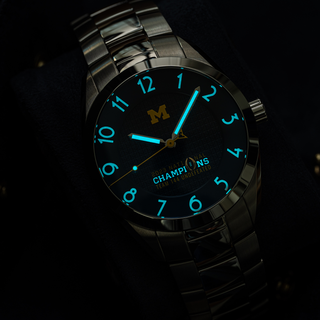 Michigan 2023 National Champions CFP Timepiece - Kairos II (Stainless Steel)