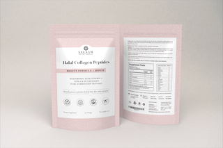 Pure Halal Collagen Hydrolyzed Peptides Type 1 & 3 Powder - With Vitamin C & Hyaluronic Acid | Salaam Nutritionals
