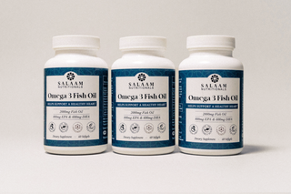 Halal Fish Oil 2000mg Omega-3 Soft Gels with EPA & DHA - 60 Count | Salaam Nutritionals