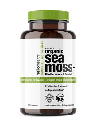 Organic Irish Sea Moss, Organic Bladderwrack, & Organic Burdock capsules