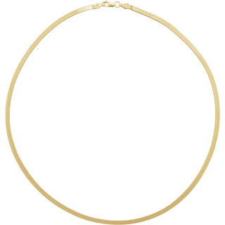 14K gold herringbone necklace