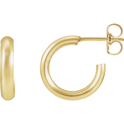 Solid Gold Earrings