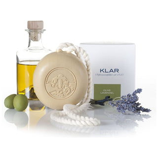 Klar Olive & Lavendel Bar Soap on a Rope 250g
