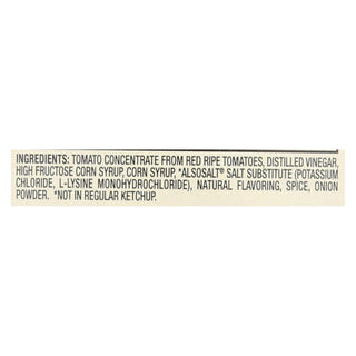 Heinz Ketchup - No Salt - Case of 6 - 14 oz.