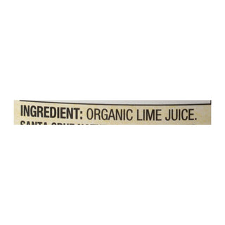 Santa Cruz 100% Organic Lime Juice  - Case of 8 - 16 FZ