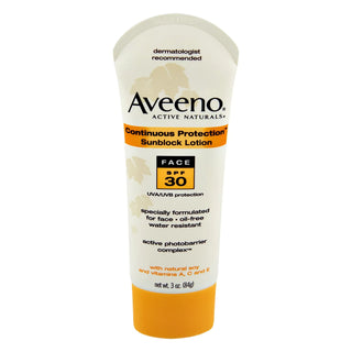 Aveeno Continuous Protection Lotion Face SPF 30 3 Oz