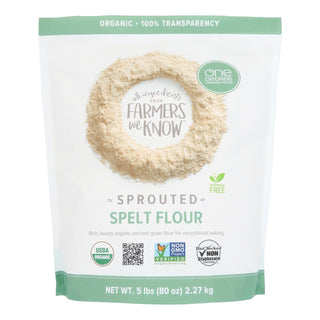 Sprouted Spelt Flour, Organic, 80 oz, Case of 4