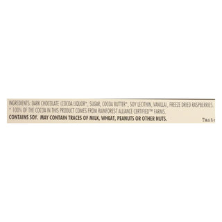 Chocolove Dark Chocolate Raspberry Bars, 3.1 oz, Pack of 12