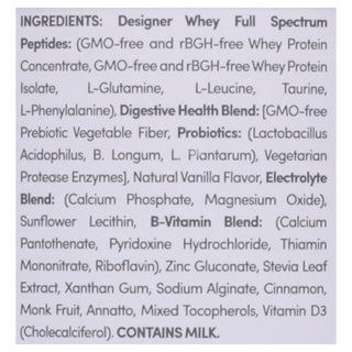 Designer Whey - Protein Powder - French Vanilla - 12 Oz