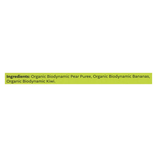 White Leaf Organic Baby Food Pear Banana Kiwi - 6 Pack
