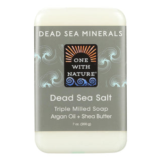 One With Nature Dead Sea Mineral Dead Sea Salt Soap - 7 Oz