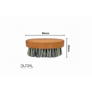 Dural Pear Wood Beard Brush With Pure Tampico Fiber - 7 Rows