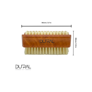 Dural Pear Wood Hand & Nails Brush With Pure Natural Bristles - 4/6 Rows