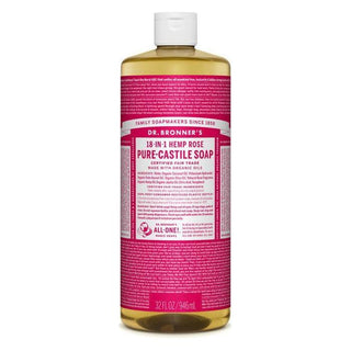 Dr. Bronner's Organic Pure Castile Liquid Soap Rose 32 fl oz