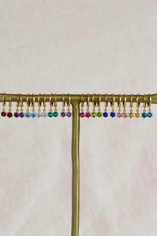 ROUND BIRTHSTONE HUGGIES
