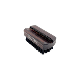 Dural Thermo Ash Wood Travel Size Nail Brush with Black Natural Bristles 58 mm