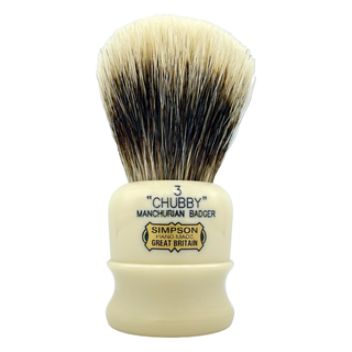 Simpsons Le Chubby 3 Faux Ivory Manchurian Badger