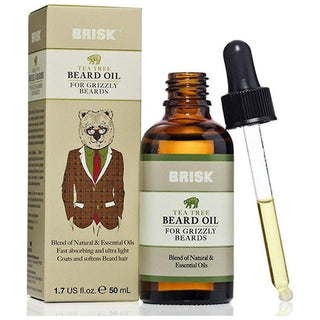 Brisk Beard Oil Tea Tree 1.7 Oz