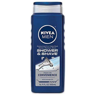 Nivea Men Moisturizing 3-in-1 Body Wash Shower & Shave 16.9 fl oz ( Discontinued )