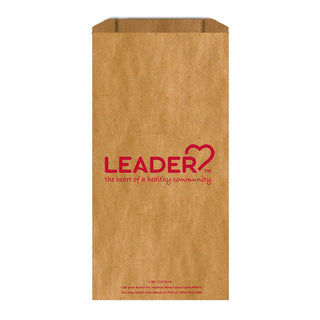 Leader Prescription Paper Bags, 5" x 2" x 10", White Pharmacy Bags - 2,000 Count Case