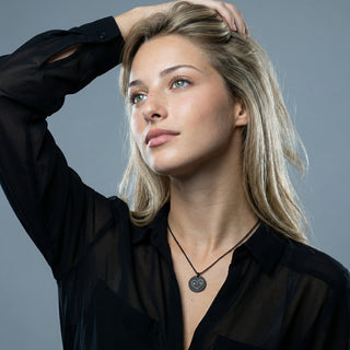 Handwriting Coin Necklace