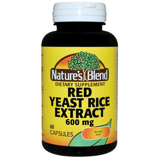 Nature's Blend S Red Yeast Rice Extract 600 Mg 60 Capsules