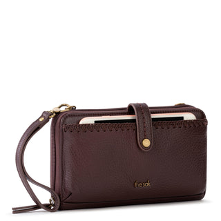 Iris Smartphone Wallet - Leather - Mahogany