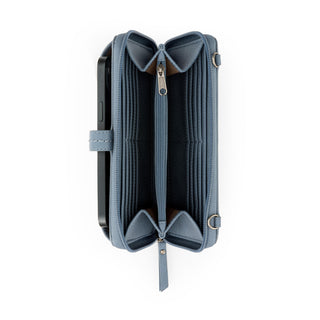 Iris Smartphone Wallet - Leather - Maritime Wave Embossed