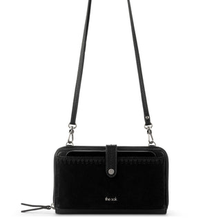 Iris Smartphone Wallet - Leather - Black Suede Block
