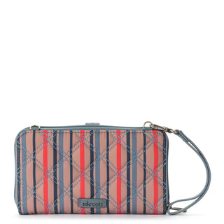 Smartphone Wallet - EcoTwill - Vintage Multi Stripe Diamond Quilted
