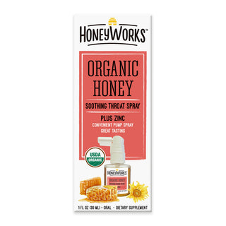 Honey Works Kids Soothing Throat Spray Plus Zinc (1 Oz / 30 mL)
