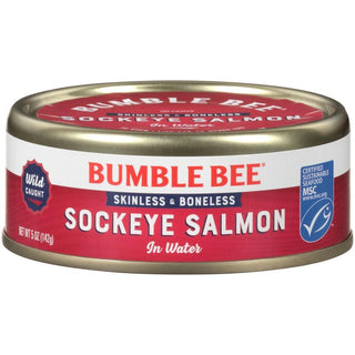 Bumble Bee Skinless & Boneless Sockeye Salmon In Water 5 Oz. Can