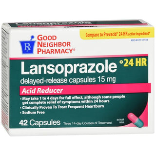 GNP Lansoprazole 15 mg Delayed-Release Capsules, 42 Count