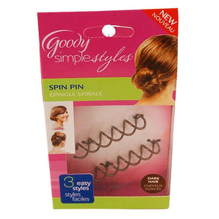 Goody Simple Styles Spin Pin, Brunette