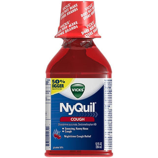 Vicks Nyquil Cough Nighttime Relief Cherry Flavor Liquid