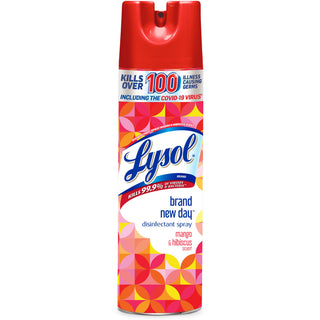 Lysol Day Mango & Hibiscus Scent Disinfectant Spray, 19 Oz