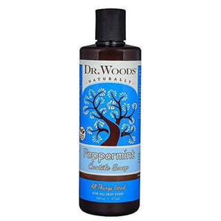 Dr. Woods skin clensers Pure Peppermint Liquid Castile Soap, 16 Ounce