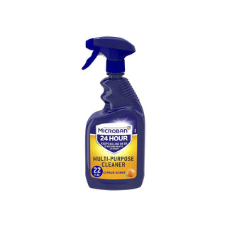 Microban 24 Hour Multi-Purpose Cleaner And Disinfectant Spray, Citrus Scent, 22 Fl Oz