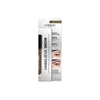 L'Oreal Paris Unbelieva-Brow Tinted Waterproof Brow Gel, Brunette