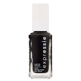 Essie Expressie Quick-Dry Vegan Nail Polish, Now Or Never, Black, 033 Ounce
