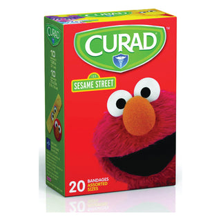Curad Bandages, Adhesive, 123 Sesame Street, Assorted Sizes