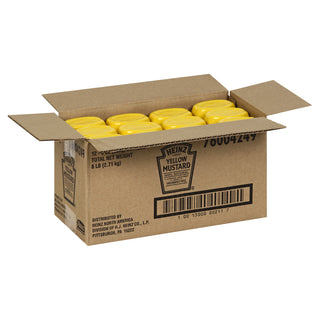 Heinz 100% Natural Yellow Mustard, 8 Oz Bottle