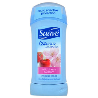 Suave Anti Perspirant/Deodorant, Invisible Solid, Wild Cherry Blossom 2.6 Oz