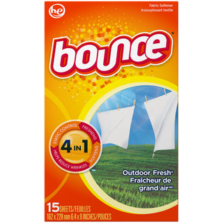 Bounce Fabric Softener, Dryer Sheets, Outdoor Fresh